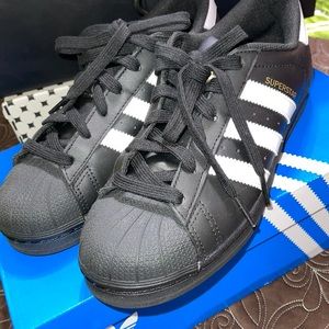 Adidas, 7M, Black/White